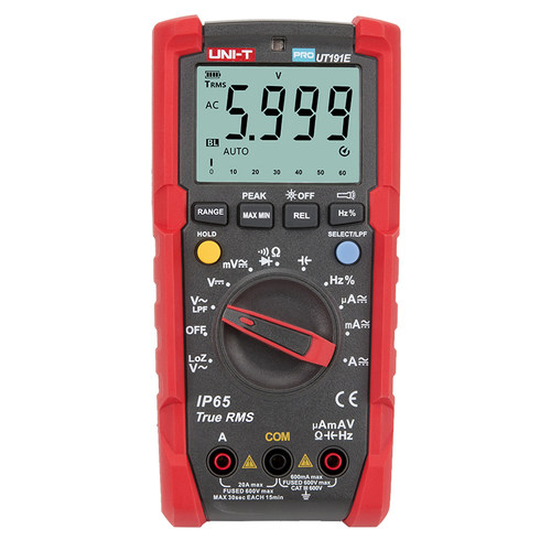 优利德UT191E/T高精度工业级防水防尘防摔数字万用表便携式万能表