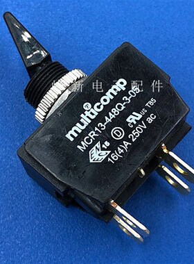 MCR13-448Q-3-05自回复位自弹2档4脚常闭钮子开关拨动16A250V