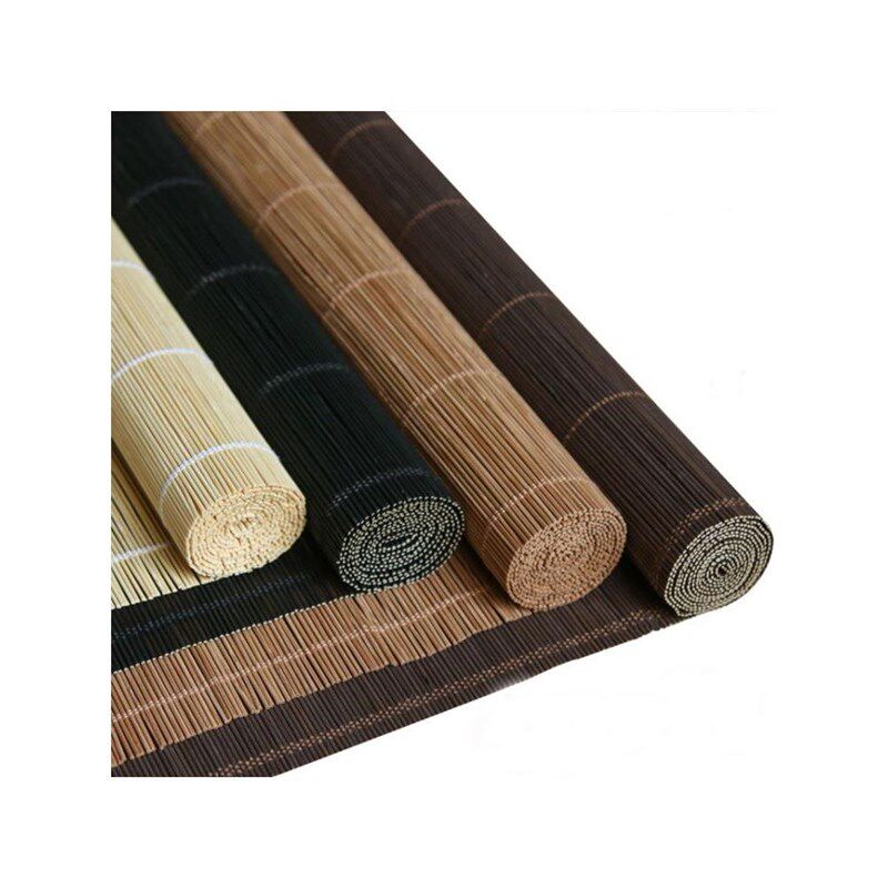 苎麻卷帘免打孔阳台窗帘阳光玻璃房遮光遮阳帘Q茶室日式竹帘隔断1