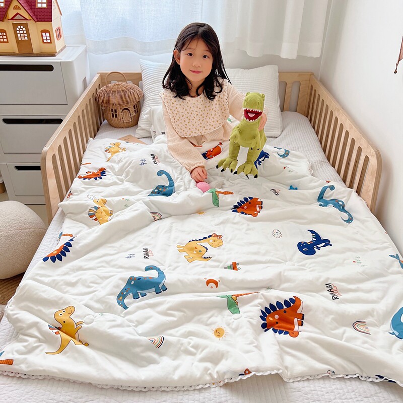 幼儿园夏凉被f可机洗夏季空调被单人宿舍被子被芯春秋被薄儿童夏