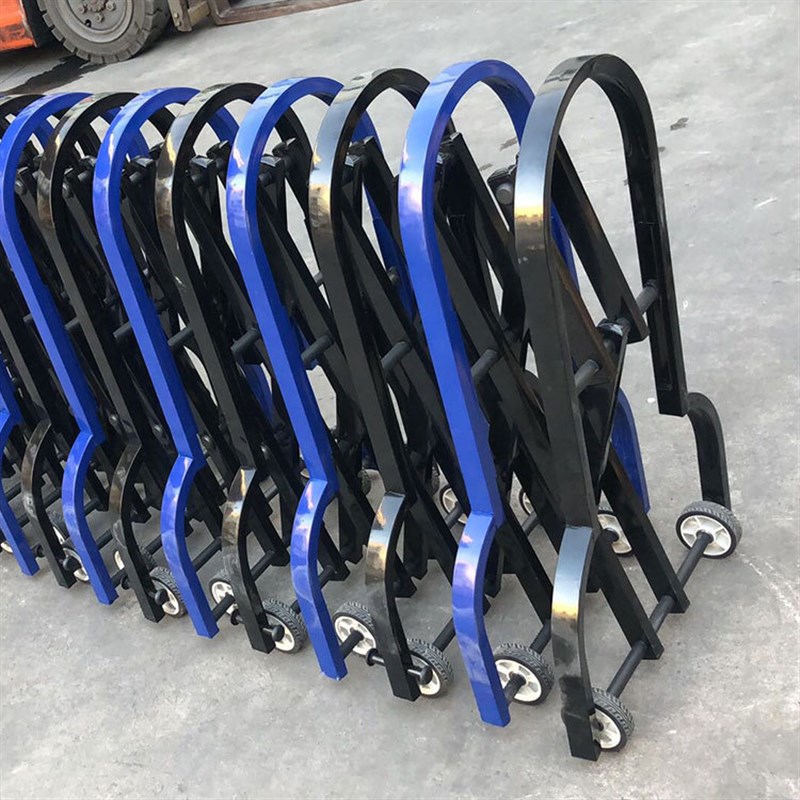 伸缩护栏高速公路活动可移动栏杆收费站折叠推拉栅U栏马路围栏路