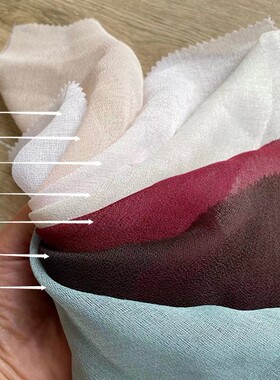 浅唱纯色麻纱质感窗纱米红色隔断帘W装饰窗帘定制