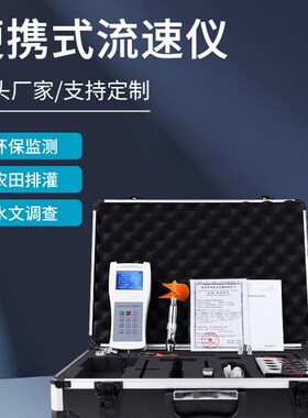 便携式手持流速测速仪河道明渠水库高精度水流测量仪多普勒流量计