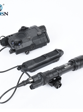 WADSN沃德森新品M600C战术LED手电筒红激光PEQ15镭射双控鼠尾套装