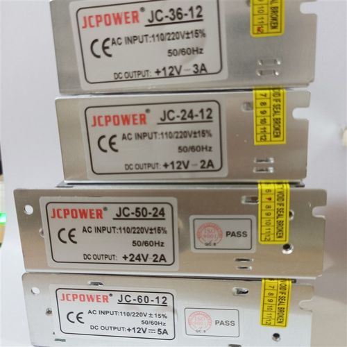 JC-50-24 开关电源12V3ALED灯条供电电源12V2A监控设备24V1A