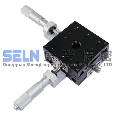 XY轴LY80-C交叉滚子导轨型位移平台高精度千分尺手动可调滑台