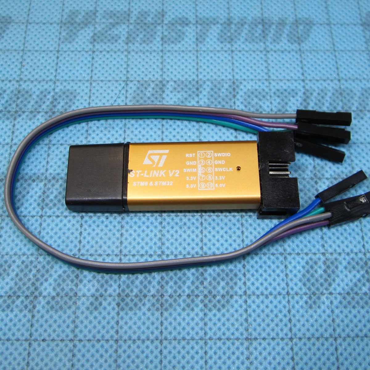 ST-LINK V2 STM8 STM32 编程器 STLINK 升级下载刷机线 DIYLOGO
