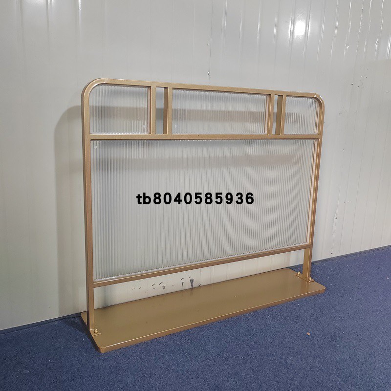 可移动饭厅隔断饭店火锅店过道半墙挡板卡座M铁艺不锈钢屏风小隔