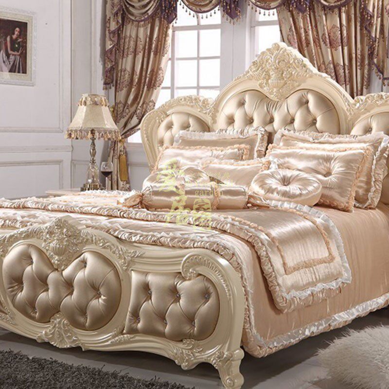 奢华欧式多件套装高档法式样板间金色宫廷居家床品样板房床上用品