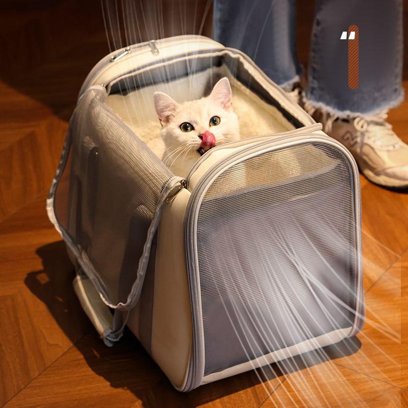 【48小时发货】猫包外出便携斜挎手提宠J物包大号加厚保暖猫咪携