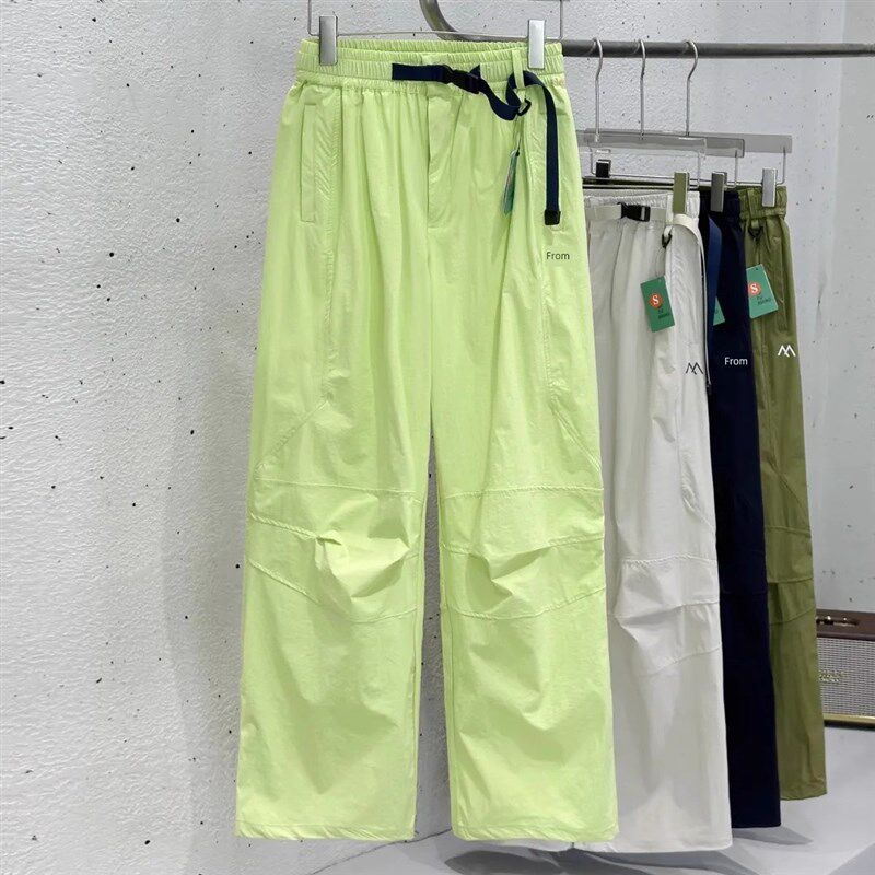 大厂订单!男女款户外山系轻薄透气D防泼水直筒束脚冲锋裤伞兵裤夏
