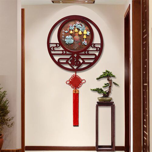 玄关挂件客厅沙发k背景墙挂画饭厅墙面装饰走廊壁饰新中式墙上挂