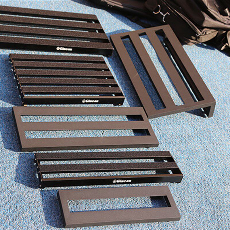 电吉他单块综合效果器板架子轨道板超轻脚踏板铝合金板多路电源