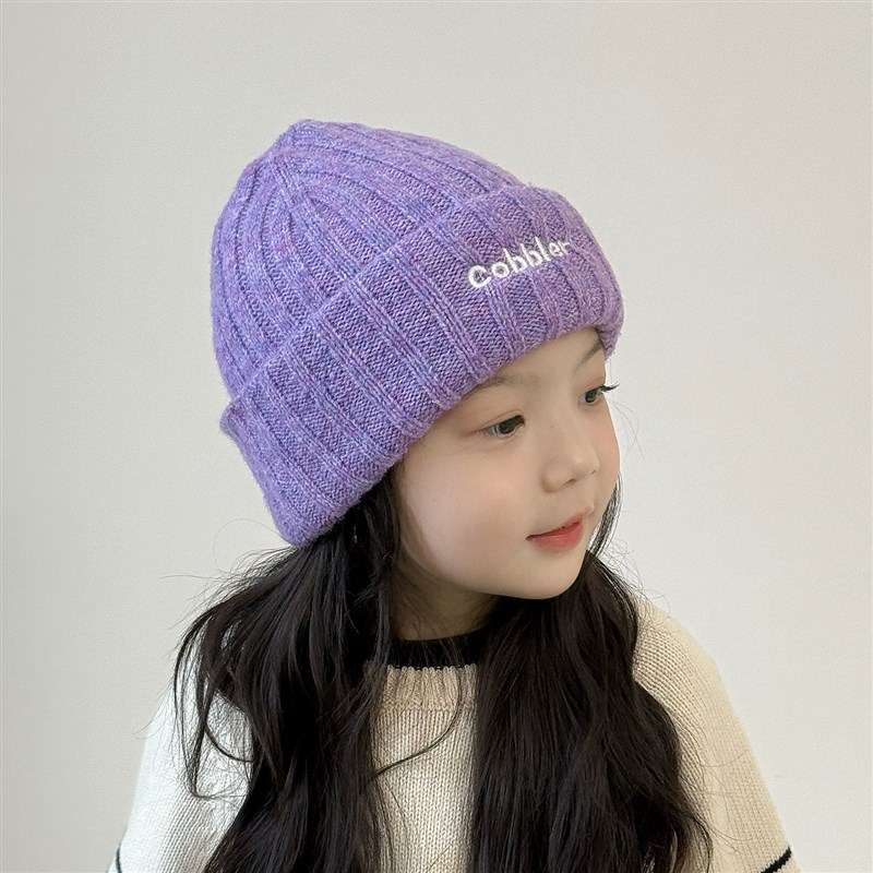 女童帽子2025新款独特超好看女孩毛线帽秋冬季保暖加厚儿童防风帽