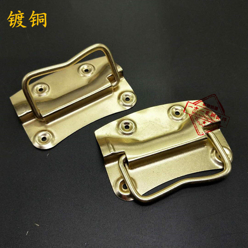 樟木箱配件d搭扣锁扣套件镀铜箱扣老式家具箱子五金包角铁锁片锁