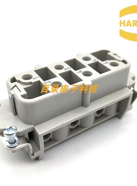 HARTING浩亭 哈丁 6针母芯 35A 09310062701 重载连接器 航空插头