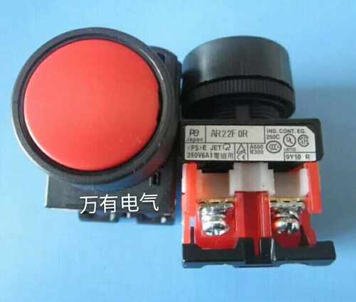 AR22FOR 富士FUJI 平头圆形/按钮开关AR22F0R-10G/R/B/W/S/Y22MM