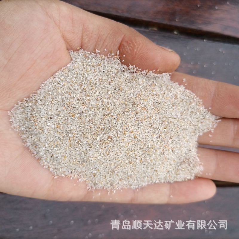 海沙现货 儿童j乐园幼儿园白沙跳远沙坑沙子 沙滩用圆粒石英砂海