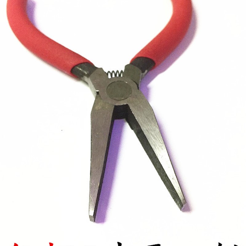 包邮 加工制作剪钳5寸尖嘴钳 平口无牙尖钳尖咀钳 模型夹线尖咀钱