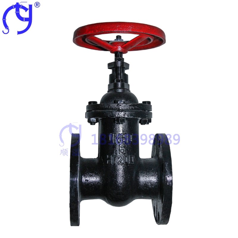 Z45T-16铸铁暗杆法兰闸阀铜芯手动闸板阀排污消防水阀门DN50 100