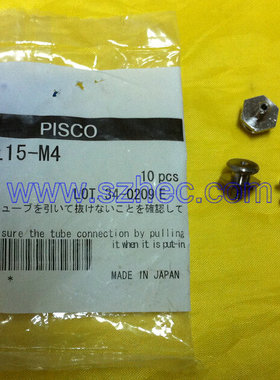 日本PISCO接头 FVPL15-M4