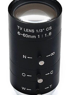 高清5-100手动机器视觉工业变焦镜头1/3英寸手动光圈CS口20倍长焦