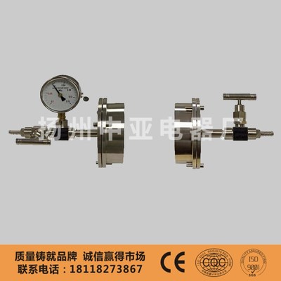 不锈钢真空密封法兰 实验室小型管式炉石英管专用密封法兰 可定制