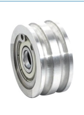 圆皮带用惰轮 双联型 ENW01-40 ENW11-50双槽滑轮 铝合金圆带轮