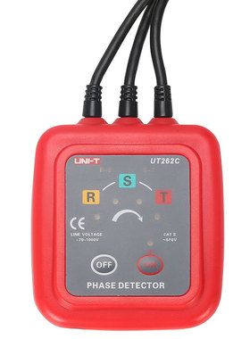 优利德UT262A/UT262C非接触检相器相位检测仪钳形感应式相序表