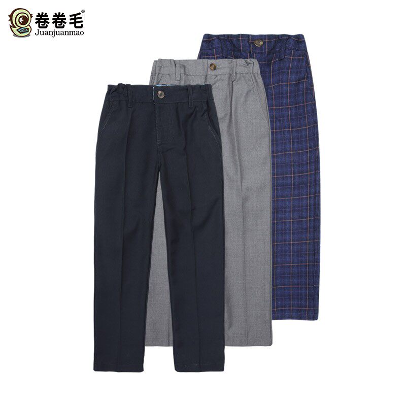 儿童班服长裤英伦学院风春秋男童西装裤小学生校服幼儿园园服裤子