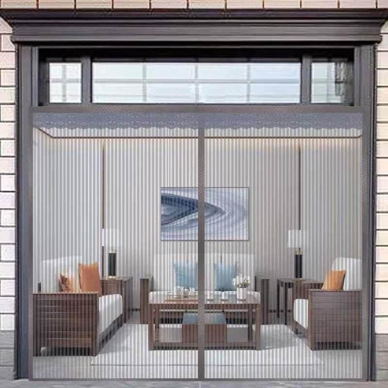 夏季门帘家用农村室外纱门夏天透气防F蚊发泡网帘子大门简易隔断