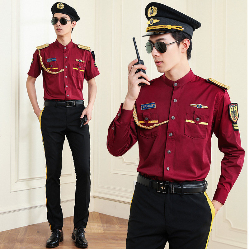 保安服短袖夏装衬衣房产物业门卫长袖制服保安服衬衣礼宾安保套装