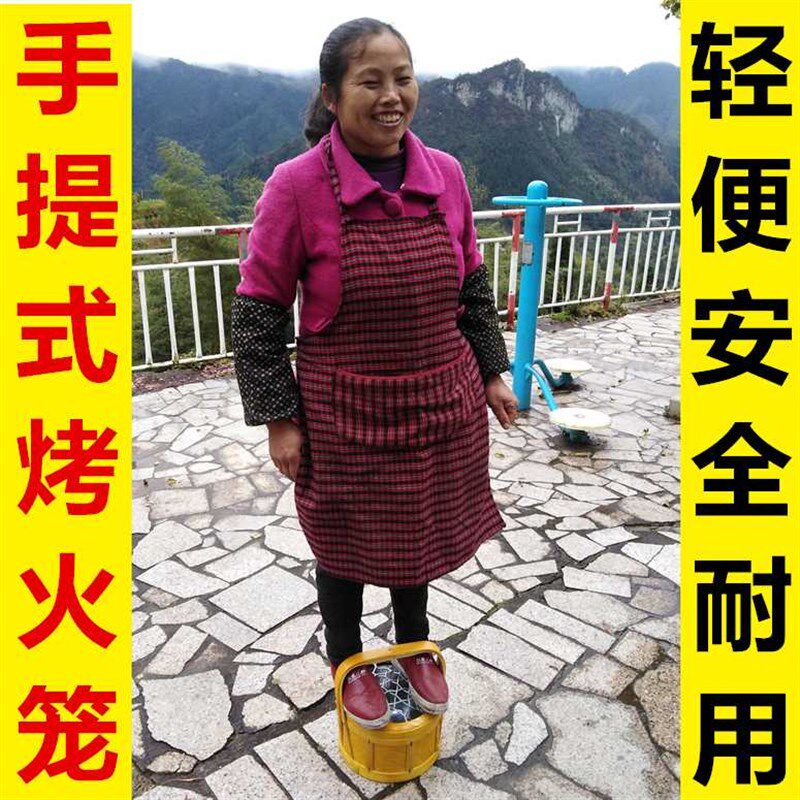 火笼竹编竹笼烧碳取暖暖手火炉农村传统手工怀炉烤火烘笼婚庆用品
