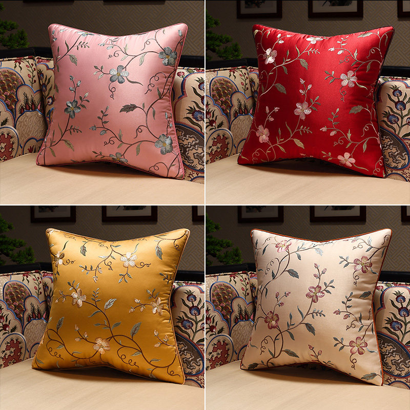 新中式抱枕现代简约轻奢靠垫客厅沙发靠枕高级感床头靠背垫腰垫套