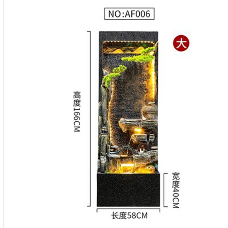 水幕墙假山流水造景屏r风酒店庭院公司别墅隔断景观鱼池水景摆件