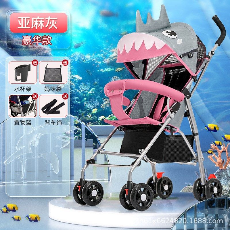 婴儿推车可坐可躺超轻便r折叠宝宝简易伞车遛娃新生儿童旅行手推