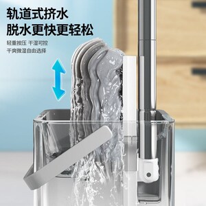 本上免手洗海绵拖把桶吸水胶棉懒人托把拖K地神器家用拖布墩布带