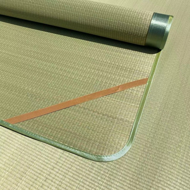 老式天然儿童藤草席夏季学生w宿舍蔺草席可折叠软席子草编芦苇凉