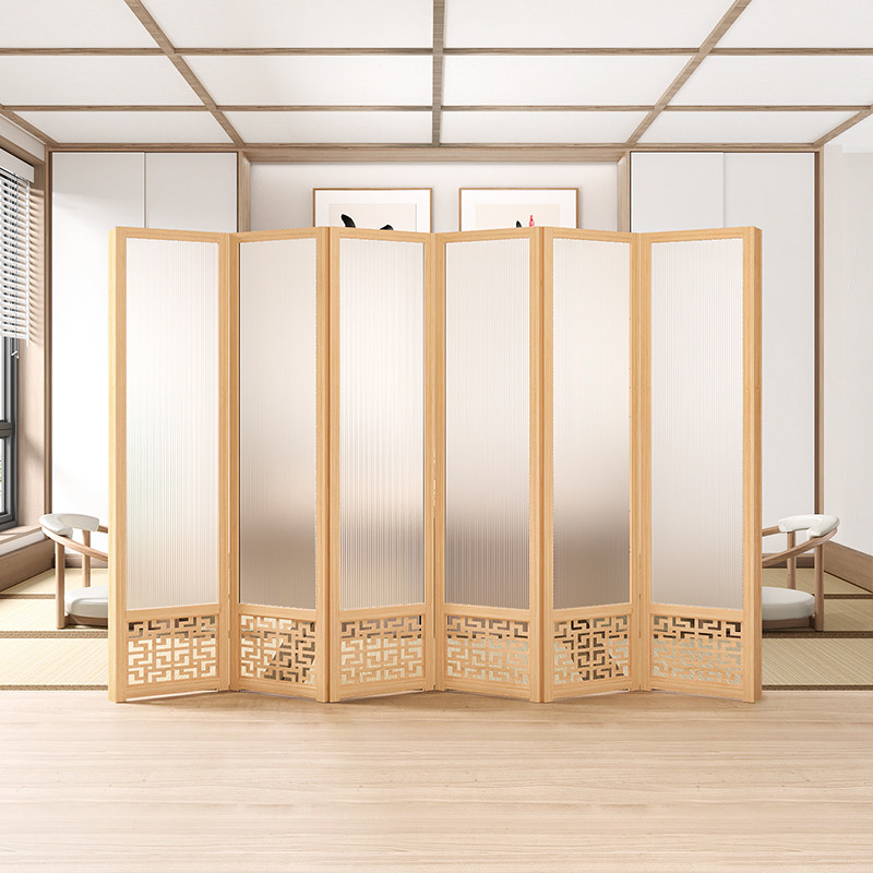 实木屏风隔断仿古中式屏风折叠可移动客厅X玄关隔断双面