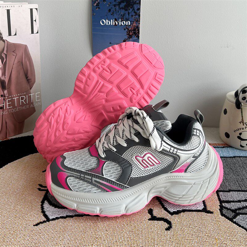 透气老爹鞋男款运动鞋情侣新x款 夏季增高休闲女百搭白色鞋子男鞋