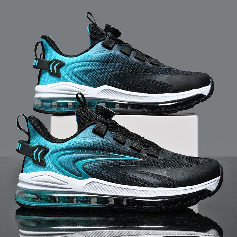 体考鞋夏季旋转j纽扣运动男鞋青少年学生防臭网面鞋防滑耐磨跑步