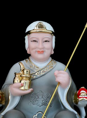合成汉白玉黑老太像o黑妈妈铁刹山黑老太太家用工艺品桌面摆件