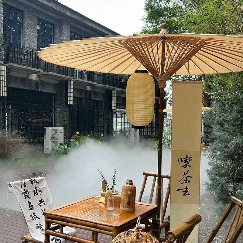 分水油纸伞围炉煮茶用油纸伞遮阳挡雨布置用古代遮阳伞复古庭院伞