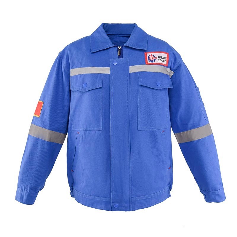 中海油工作服套装油田加油站加厚耐磨电焊劳保服V车间工厂工装