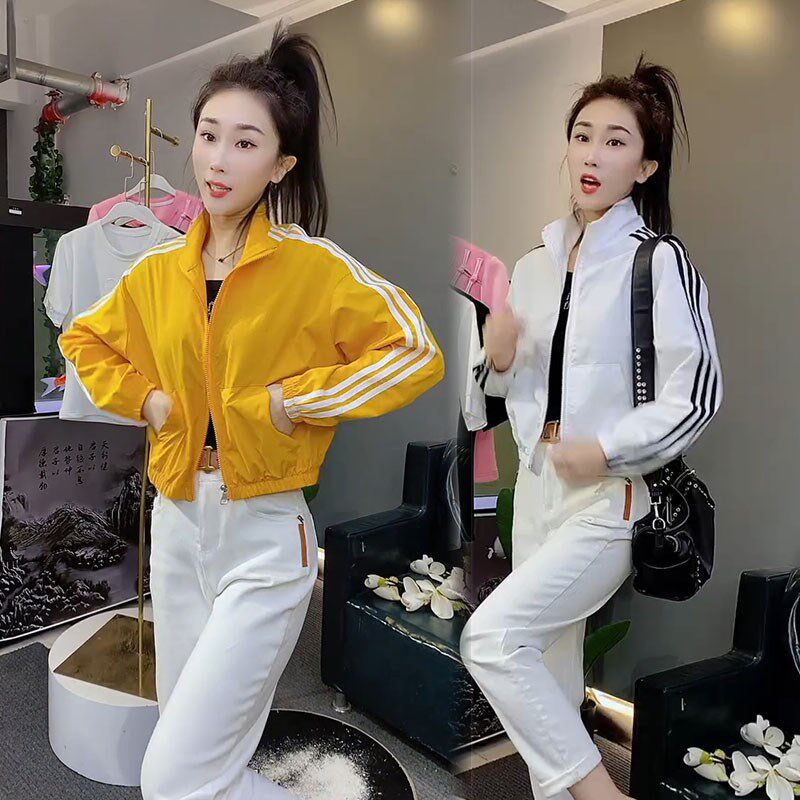 2024年春夏新款短外套韩版洋气显瘦百搭上衣女棒球服时尚防晒服潮
