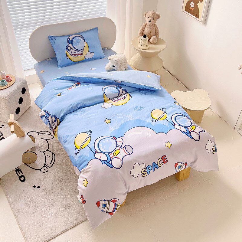A类母婴级卡通大版全棉幼儿园被子三件套六件套宝Z宝午睡垫被