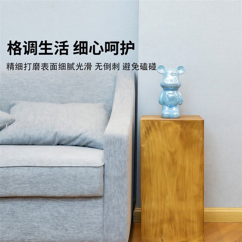 侘寂风实木浅胡桃木墩根雕茶几z酒店民宿摆件树桩花架矮凳底座角