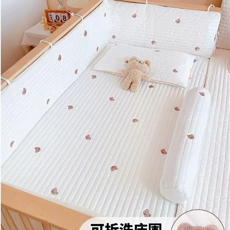 儿童床围婴儿床软包防撞床围儿童拼接I床护栏围栏挡布小宝宝床品