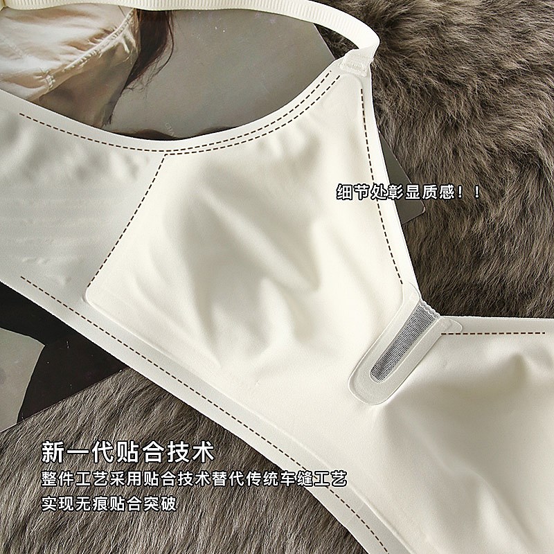 夏天内衣女夏季薄款小胸聚拢收副乳202K3新款果冻条防下垂文胸