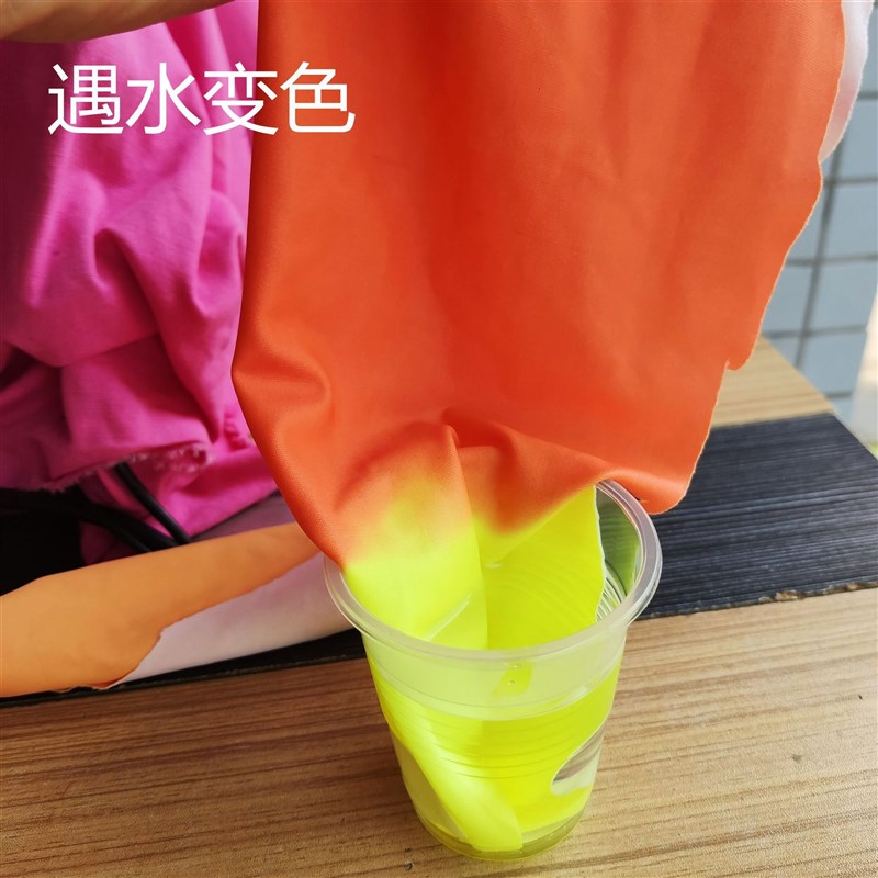 夜光8安帆布 夜光布 感温变色布料 感光变M色 遇水变色布 温变毛